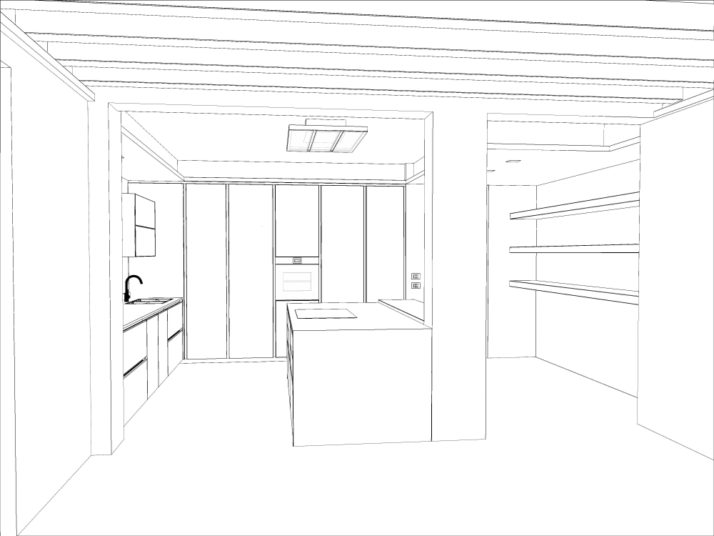 Progetto cucina 01 - design per interni di Marchiori Mario